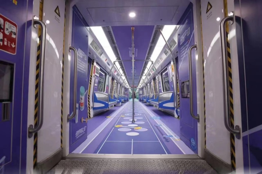 地铁车贴怎么玩？来看看杭州亚运会花样玩法